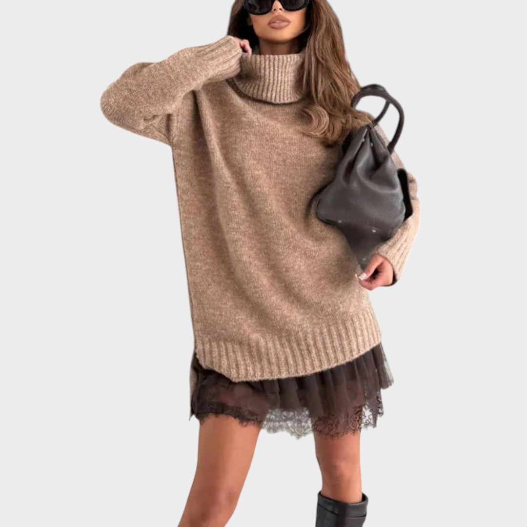 VALENTINA – OVERSIZED KNIT DRESS SET