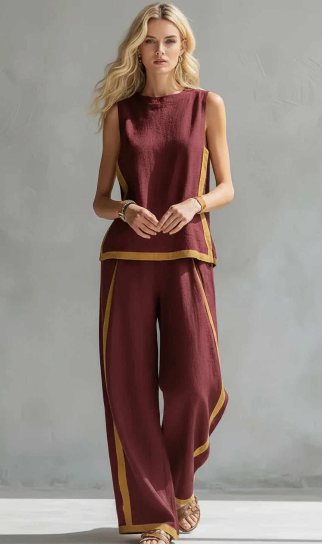 Lexa | Elegant Cotton and Linen Suit