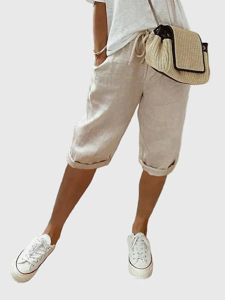 Taryn | Light Cotton-Linen Shorts